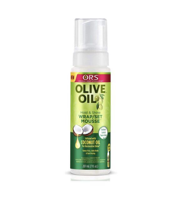 ORS Olive Oil Hold & Shine Wrap/ Set Mousse - 207ml